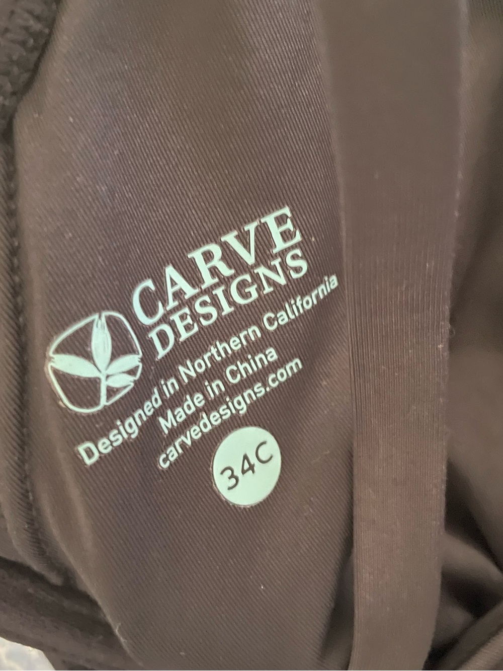 Carve Designs Carmari Tankini Ruched Swim Top Black Size 34C - Picture 4 of 5